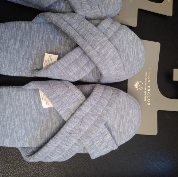 Charter Club memory foam slippers. - Picture 3 of 4